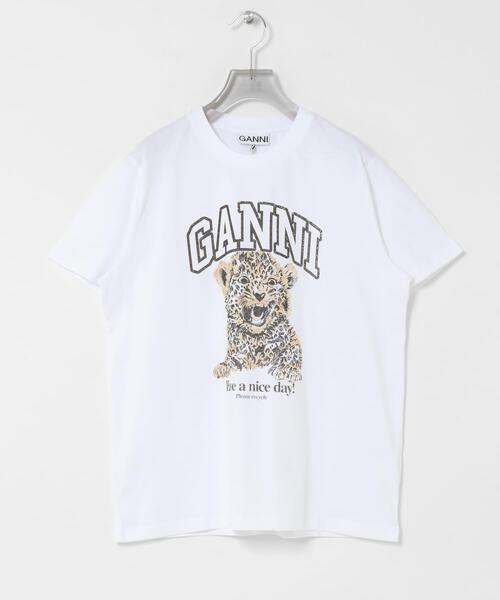 GANNI（ガニー）の「GANNI　LEOPARD RELAXED T-SHIRTS（Tシャツ/カットソー・レディース・アニマル・SMALL）」の2枚目の写真