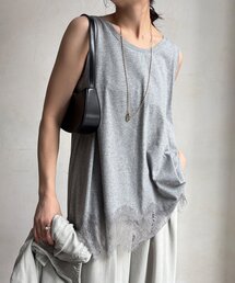 DouDou | ヘムレースタンク(Tシャツ/カットソー)