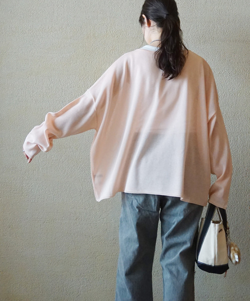 JOURNAL STANDARD LUXE(ジャーナルスタンダード ラックス)の「HGテンジク ワイドプルオーバー(ニット/セーター・レディース・チャコールグレー/ベージュ/ブラウン/バーガンディー・FREE)」の4枚目の写真