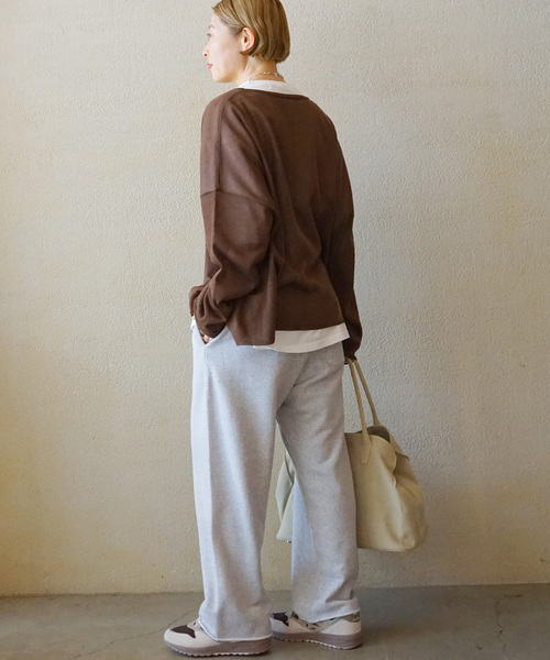 JOURNAL STANDARD LUXE(ジャーナルスタンダード ラックス)の「HGテンジク ワイドプルオーバー(ニット/セーター・レディース・チャコールグレー/ベージュ/ブラウン/バーガンディー・FREE)」の8枚目の写真