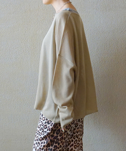 JOURNAL STANDARD LUXE(ジャーナルスタンダード ラックス)の「HGテンジク ワイドプルオーバー(ニット/セーター・レディース・チャコールグレー/ベージュ/ブラウン/バーガンディー・FREE)」の11枚目の写真