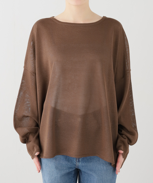 JOURNAL STANDARD LUXE(ジャーナルスタンダード ラックス)の「HGテンジク ワイドプルオーバー(ニット/セーター・レディース・チャコールグレー/ベージュ/ブラウン/バーガンディー・FREE)」の16枚目の写真