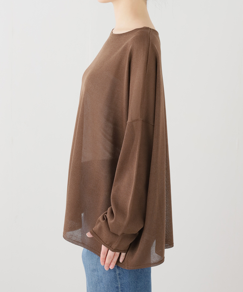 JOURNAL STANDARD LUXE(ジャーナルスタンダード ラックス)の「HGテンジク ワイドプルオーバー(ニット/セーター・レディース・チャコールグレー/ベージュ/ブラウン/バーガンディー・FREE)」の17枚目の写真