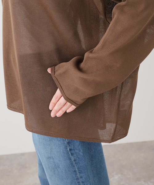 JOURNAL STANDARD LUXE(ジャーナルスタンダード ラックス)の「HGテンジク ワイドプルオーバー(ニット/セーター・レディース・チャコールグレー/ベージュ/ブラウン/バーガンディー・FREE)」の20枚目の写真