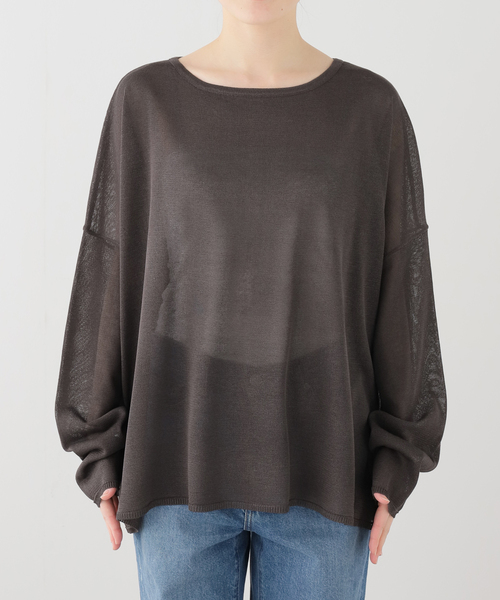 JOURNAL STANDARD LUXE(ジャーナルスタンダード ラックス)の「HGテンジク ワイドプルオーバー(ニット/セーター・レディース・チャコールグレー/ベージュ/ブラウン/バーガンディー・FREE)」の22枚目の写真