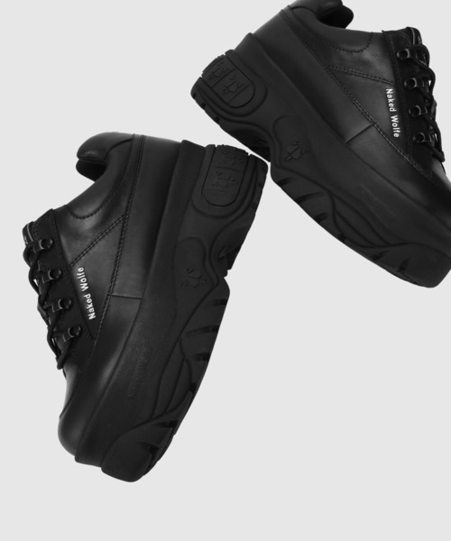 NakedWolfe（ネイキッドウルフ）の「NakedWolfe/ネイキッドウルフ/SPORTY（スニーカー・レディース・ブラック/ホワイト・40/39/38/37/36）」の12枚目の写真