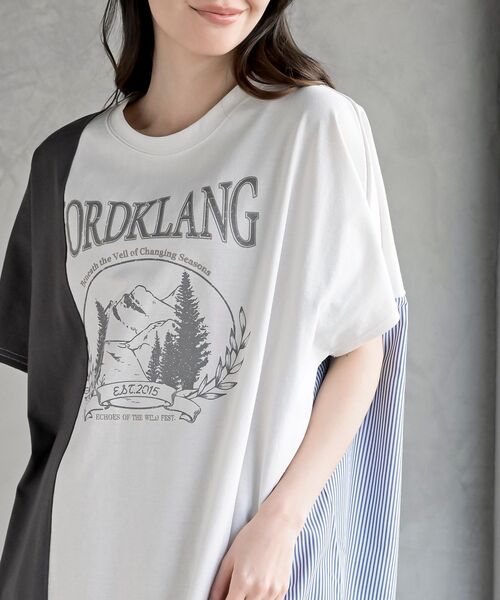 rps（アールピーエス）の「天竺リメイク風チュニック（チュニック・レディース・アイボリー/ライトカーキ/チャコールグレー・フリー）」の8枚目の写真