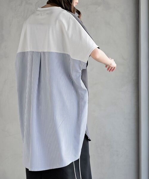 rps（アールピーエス）の「天竺リメイク風チュニック（チュニック・レディース・アイボリー/ライトカーキ/チャコールグレー・フリー）」の10枚目の写真