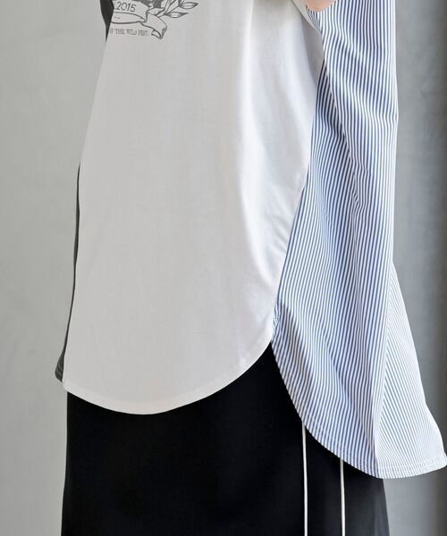 rps（アールピーエス）の「天竺リメイク風チュニック（チュニック・レディース・アイボリー/ライトカーキ/チャコールグレー・フリー）」の11枚目の写真