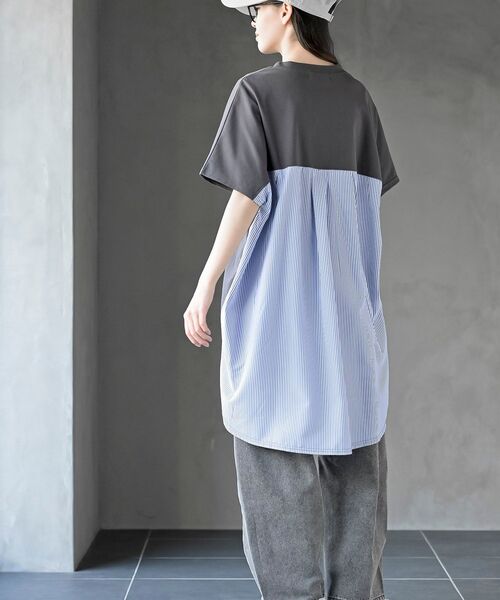 rps（アールピーエス）の「天竺リメイク風チュニック（チュニック・レディース・アイボリー/ライトカーキ/チャコールグレー・フリー）」の14枚目の写真