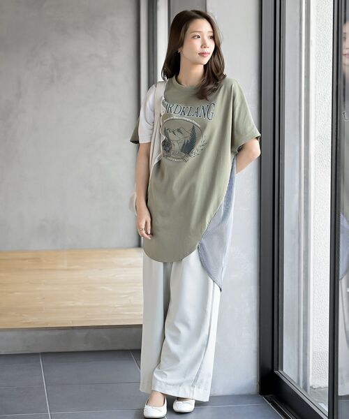 rps（アールピーエス）の「天竺リメイク風チュニック（チュニック・レディース・アイボリー/ライトカーキ/チャコールグレー・フリー）」の20枚目の写真