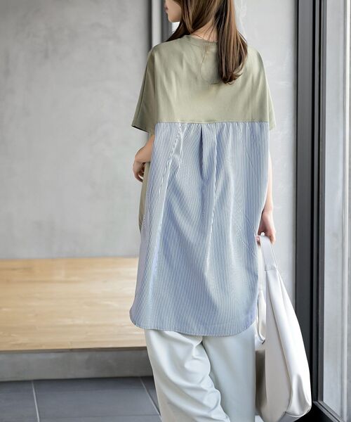 rps（アールピーエス）の「天竺リメイク風チュニック（チュニック・レディース・アイボリー/ライトカーキ/チャコールグレー・フリー）」の22枚目の写真