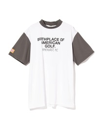 DEVEREUX GOLF（デヴァローゴルフ）の「US Fly EagleモックネックTEE（Tシャツ/カットソー）」