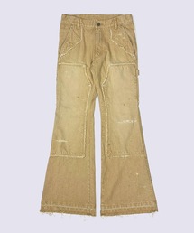 FACCIES（ファチーズ）の「【FACCIES】FADED DOUBLE KNEE PAINTER FLARE PT（デニムパンツ）」