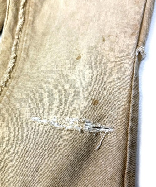 FACCIES(ファチーズ)の「【FACCIES】FADED DOUBLE KNEE PAINTER FLARE PT(デニムパンツ・メンズ・インディゴブルー/ベージュ・2)」の7枚目の写真