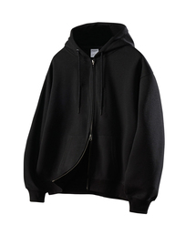 UNTAPPED STUDIO（アンタップドスタジオ）の「ダブルツーウェイジッパーオーバーサイズスウェットフードジップアップ2COLOR（パーカー）」