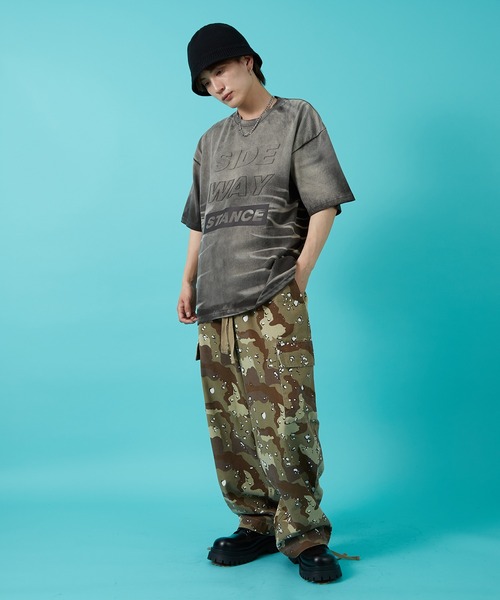 En serio TOKYO(エンソリオトーキョー)の「【SIDEWAYSTANCE】エンボスロゴブラスト半袖Tシャツ 70445(Tシャツ/カットソー・メンズ・ブラック/ブラウン・SMALL/MEDIUM/LARGE/X-LARGE)」の12枚目の写真