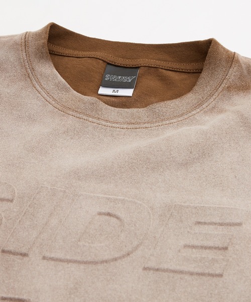 En serio TOKYO(エンソリオトーキョー)の「【SIDEWAYSTANCE】エンボスロゴブラスト半袖Tシャツ 70445(Tシャツ/カットソー・メンズ・ブラック/ブラウン・SMALL/MEDIUM/LARGE/X-LARGE)」の5枚目の写真