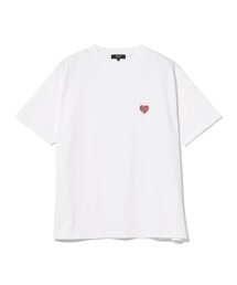 BEAMS HEART（ビームスハート）の「【ユニセックス】ハート ワンポイント刺繍 Tシャツ（Tシャツ/カットソー）」