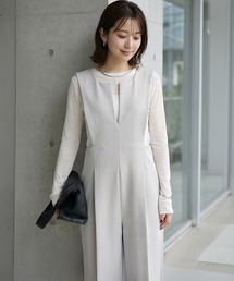 STYLE DELI（スタイルデリ）の「スリットネックタックサロペット（サロペット/オーバーオール）」