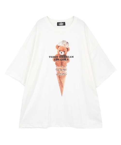 セール】TEDDY ICE CREAM BIG BIG Tシャツ（Tシャツ/カットソー