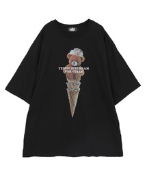 Candy Stripper（キャンディストリッパー）の「TEDDY ICE CREAM BIG BIG Tシャツ（Tシャツ/カットソー）」