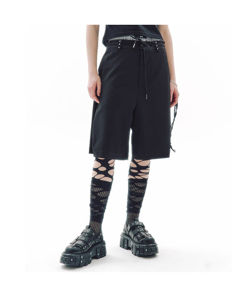 TRIPSHOP(トリップショップ)の「ワンダリングバミューダスラックス(その他パンツ・レディース・ブラック・SMALL/MEDIUM)」の1枚目の写真