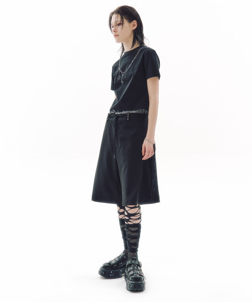 TRIPSHOP(トリップショップ)の「ワンダリングバミューダスラックス(その他パンツ・レディース・ブラック・SMALL/MEDIUM)」の4枚目の写真