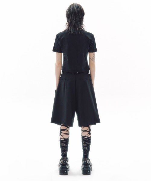 TRIPSHOP(トリップショップ)の「ワンダリングバミューダスラックス(その他パンツ・レディース・ブラック・SMALL/MEDIUM)」の5枚目の写真