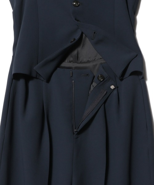UNUS(ユナス)の「UNUS / Layered Style Jumpsuit(つなぎ/オールインワン・レディース・ネイビー/ホワイト・36/38)」の5枚目の写真