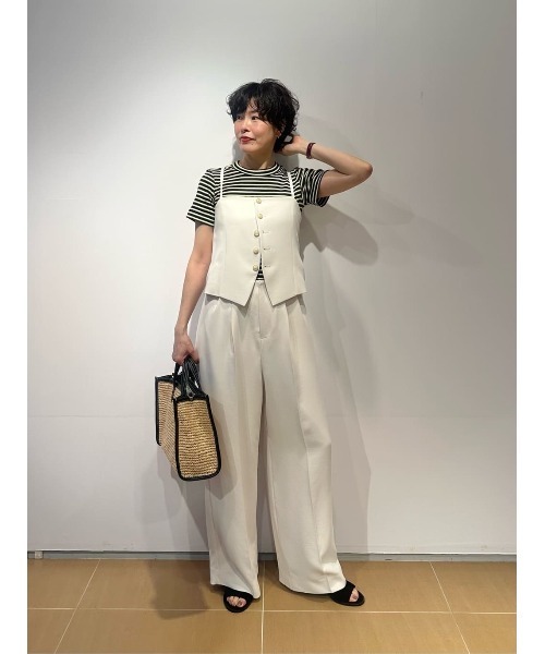 UNUS(ユナス)の「UNUS / Layered Style Jumpsuit(つなぎ/オールインワン・レディース・ネイビー/ホワイト・36/38)」の8枚目の写真