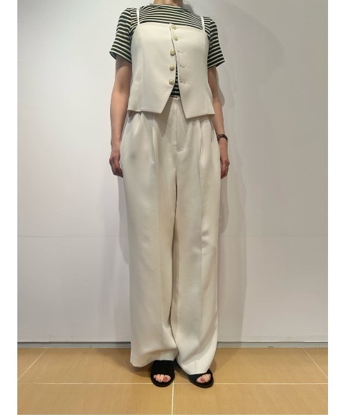 UNUS(ユナス)の「UNUS / Layered Style Jumpsuit(つなぎ/オールインワン・レディース・ネイビー/ホワイト・36/38)」の9枚目の写真