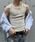 Chikashitsu +�i�`�J�V�c�v���X�j�́u�yChikashitsu +�zpigment henley neck sleeveless / �y�`�J�V�c�v���X�z�s�O�����g�w�����[�l�b�N�^���N�g�b�v�i�^���N�g�b�v�j�v�b�A�C�{���[