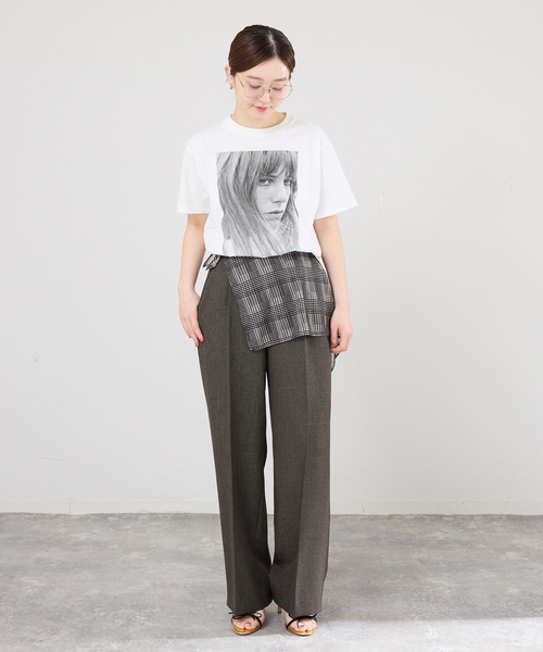 IENA（イエナ）の「COUTURE D'ADAM/クチュールドアダム monochro jane T Tシャツ 26SS-245（Tシャツ/カットソー・レディース・ホワイト・FREE）」の2枚目の写真