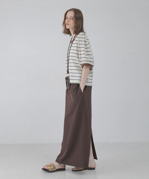 URBAN RESEARCH Sonny Label（アーバンリサーチサニーレーベル）の「マルチボーダーパフスリプルオーバー（Tシャツ/カットソー・レディース・オフホワイト/グレー/ネイビー・FREE）」の6枚目の写真