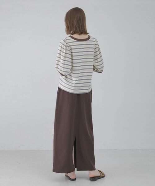 URBAN RESEARCH Sonny Label（アーバンリサーチサニーレーベル）の「マルチボーダーパフスリプルオーバー（Tシャツ/カットソー・レディース・オフホワイト/グレー/ネイビー・FREE）」の5枚目の写真