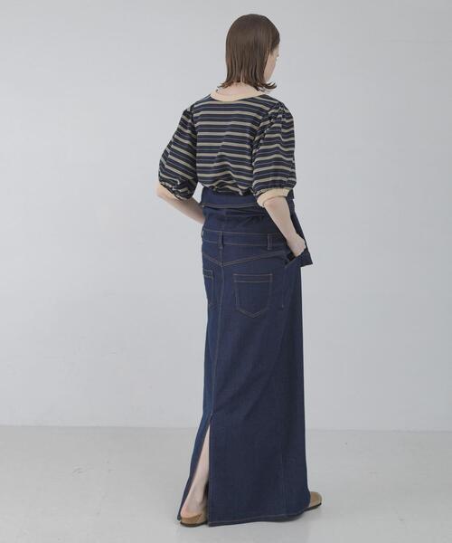 URBAN RESEARCH Sonny Label（アーバンリサーチサニーレーベル）の「マルチボーダーパフスリプルオーバー（Tシャツ/カットソー・レディース・オフホワイト/グレー/ネイビー・FREE）」の16枚目の写真