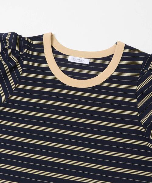 URBAN RESEARCH Sonny Label（アーバンリサーチサニーレーベル）の「マルチボーダーパフスリプルオーバー（Tシャツ/カットソー・レディース・オフホワイト/グレー/ネイビー・FREE）」の14枚目の写真