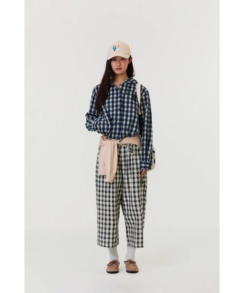 EMIS(イミス)の「3/4 LOUNGE CHECK PANTS(その他パンツ・レディース・アイボリー/ネイビー・SMALL/MEDIUM)」の8枚目の写真