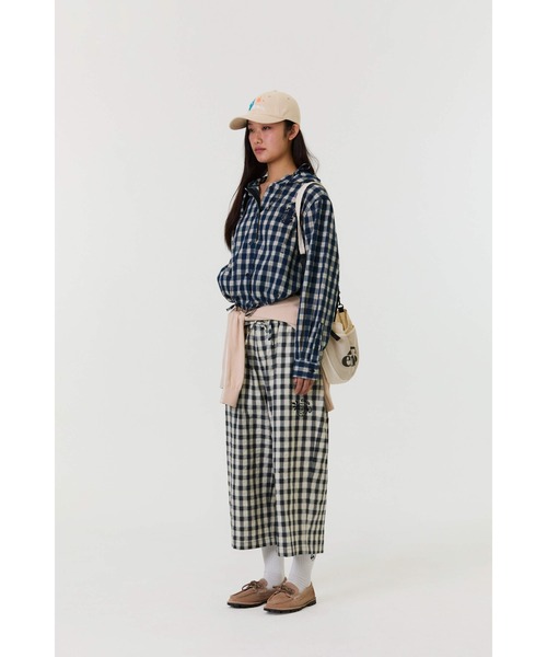 EMIS(イミス)の「3/4 LOUNGE CHECK PANTS(その他パンツ・レディース・アイボリー/ネイビー・SMALL/MEDIUM)」の9枚目の写真