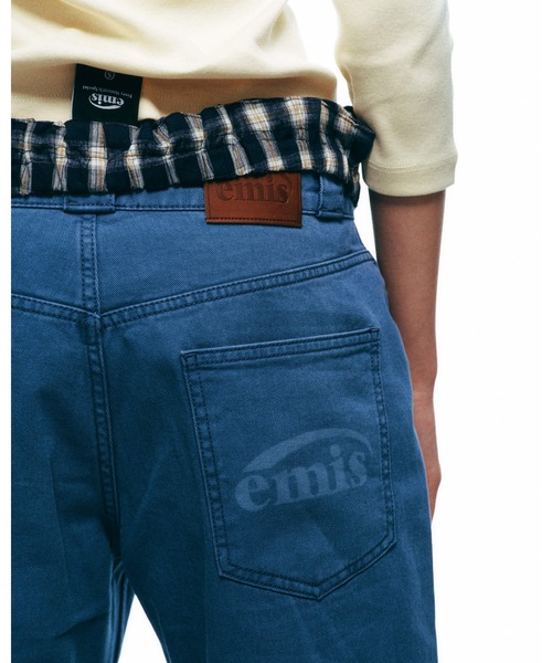 EMIS(イミス)の「3/4 LOUNGE CHECK PANTS(その他パンツ・レディース・アイボリー/ネイビー・SMALL/MEDIUM)」の3枚目の写真