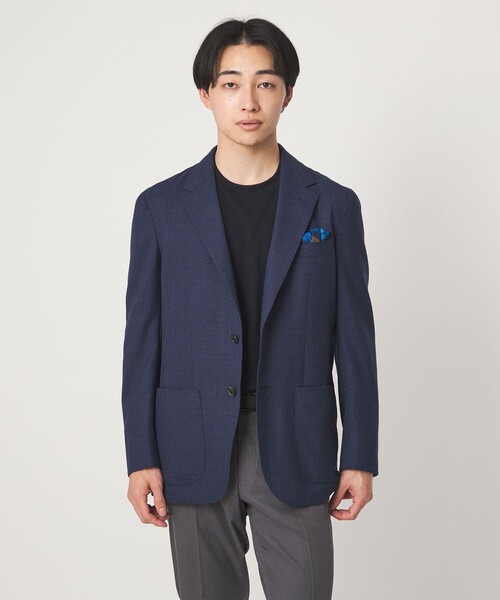 green label relaxing(グリーンレーベルリラクシング)の「ウールナイロン テーラード クルーネック Tシャツ ウールT(Tシャツ/カットソー・メンズ・ダークブラウン/オリーブ/ネイビー/ベージュ・L/S/XL/M)」の5枚目の写真