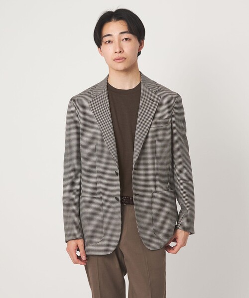 green label relaxing(グリーンレーベルリラクシング)の「ウールナイロン テーラード クルーネック Tシャツ ウールT(Tシャツ/カットソー・メンズ・ダークブラウン/オリーブ/ネイビー/ベージュ・L/S/XL/M)」の10枚目の写真