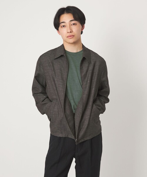 green label relaxing(グリーンレーベルリラクシング)の「ウールナイロン テーラード クルーネック Tシャツ ウールT(Tシャツ/カットソー・メンズ・ダークブラウン/オリーブ/ネイビー/ベージュ・L/S/XL/M)」の11枚目の写真