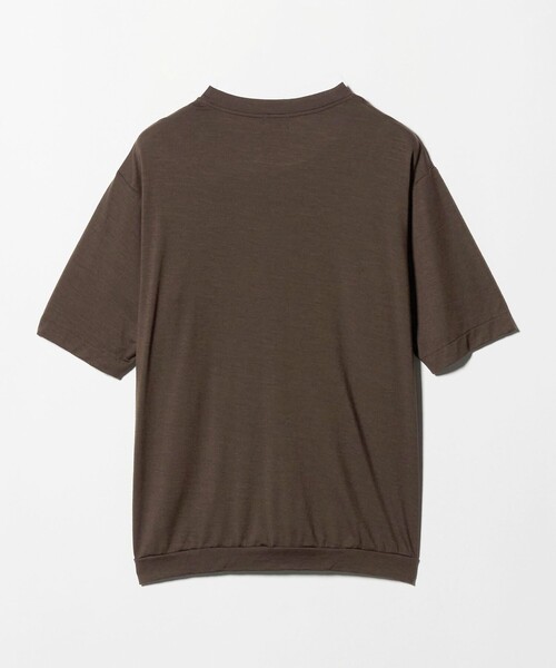 green label relaxing(グリーンレーベルリラクシング)の「ウールナイロン テーラード クルーネック Tシャツ ウールT(Tシャツ/カットソー・メンズ・ダークブラウン/オリーブ/ネイビー/ベージュ・L/S/XL/M)」の17枚目の写真