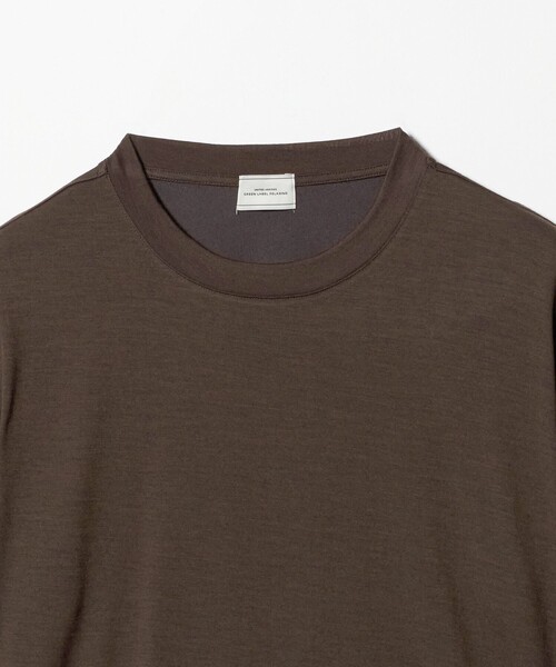 green label relaxing(グリーンレーベルリラクシング)の「ウールナイロン テーラード クルーネック Tシャツ ウールT(Tシャツ/カットソー・メンズ・ダークブラウン/オリーブ/ネイビー/ベージュ・L/S/XL/M)」の18枚目の写真