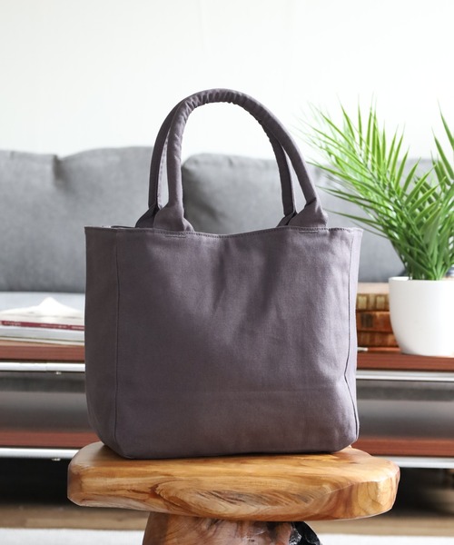 l'atelier Nuuit(アトリエヌイ)の「ライトキャンバス トートバッグ(トートバッグ・レディース・ダークグリーン/ベージュ/ダークグレー/レッド/ブラウン・ONE SIZE)」の6枚目の写真