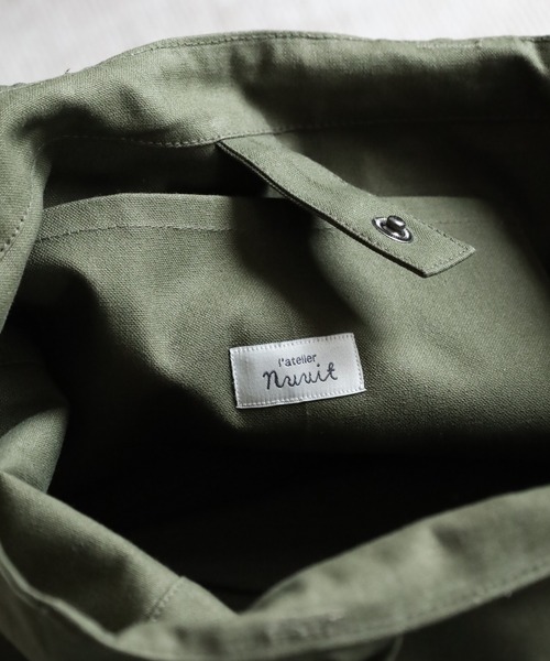 l'atelier Nuuit(アトリエヌイ)の「ライトキャンバス トートバッグ(トートバッグ・レディース・ダークグリーン/ベージュ/ダークグレー/レッド/ブラウン・ONE SIZE)」の19枚目の写真