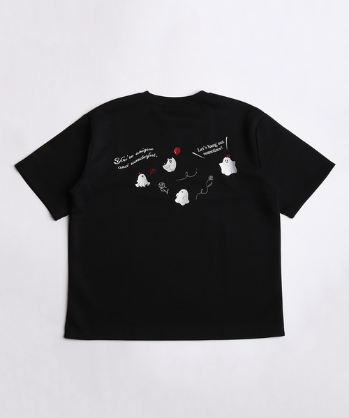 WESTSEA(ウエストシー)の「おばけ バック刺繍 半袖Tシャツ オーバーサイズ ワンポイント刺繍 グラフィックT(Tシャツ/カットソー・メンズ・ホワイト/グレー/ブラック・M/L)」の16枚目の写真