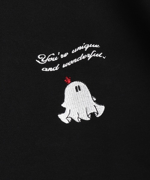 WESTSEA(ウエストシー)の「おばけ バック刺繍 半袖Tシャツ オーバーサイズ ワンポイント刺繍 グラフィックT(Tシャツ/カットソー・メンズ・ホワイト/グレー/ブラック・M/L)」の15枚目の写真